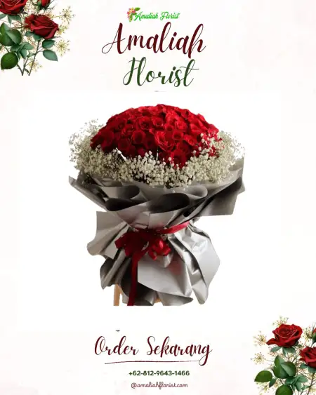 Buket Bunga Lamper Tengah