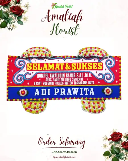 Papan Bunga Ucapan Selamat Lamper Tengah