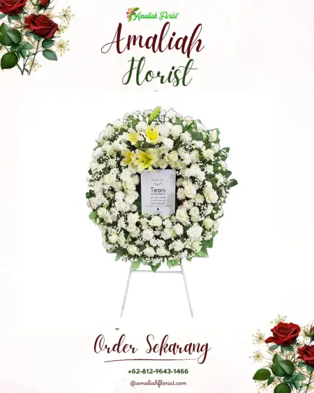 Krans Bunga Duka Lamper Tengah